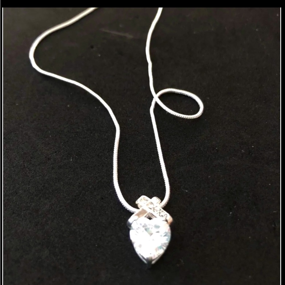 2 piece Silver Swarovski Crystals Jewelry